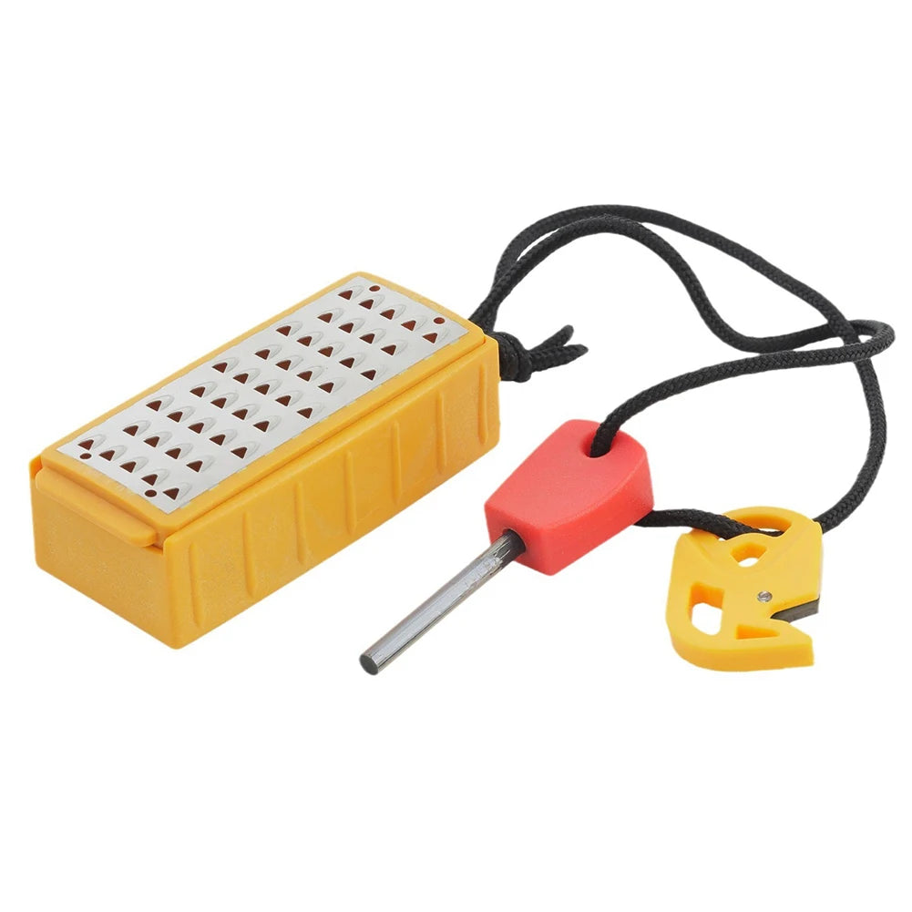 Tinder Maker with Fire Starter Tinder Making Tool Lightweight Stainless Steel Grater Outdoor Survival Tool for Camping