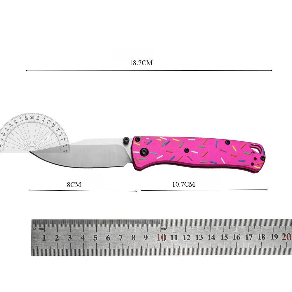 BM535 EDC Survial Hunting Flipper AXIS Lock Folding Knife G10 Handle Donut Camping Self Defense Utility Portable Rescue Knives