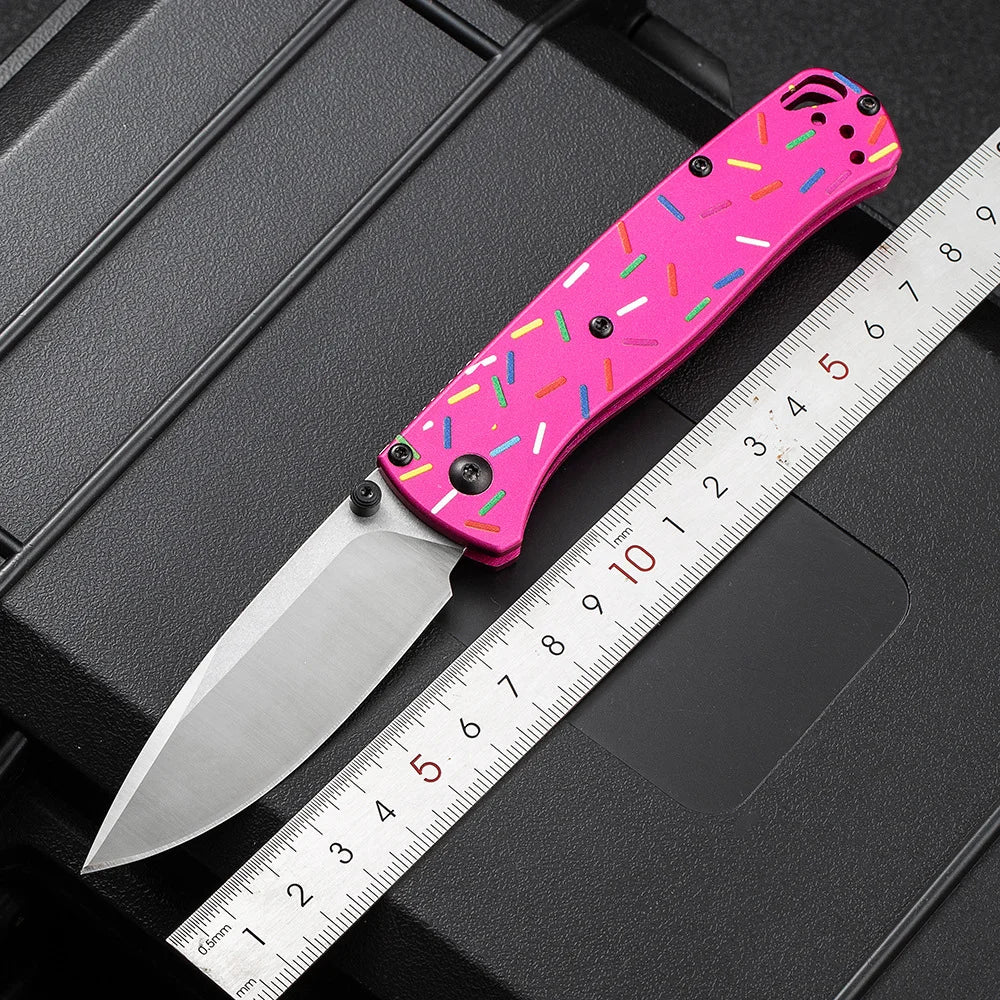 BM535 EDC Survial Hunting Flipper AXIS Lock Folding Knife G10 Handle Donut Camping Self Defense Utility Portable Rescue Knives