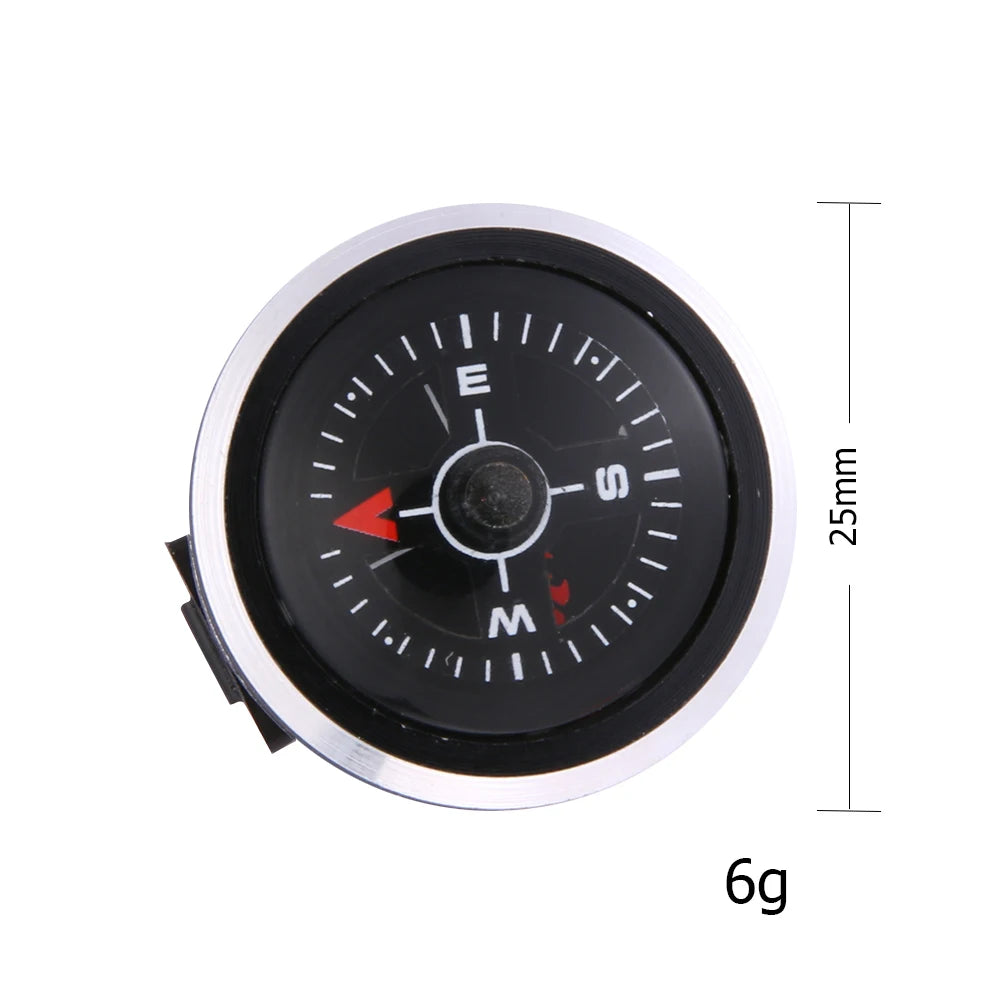 5-20PCS Mini Watch Strap Button Compass Aluminum Alloy Wristwatch Type Navigation Compass Practical Survival Tool for Climbing