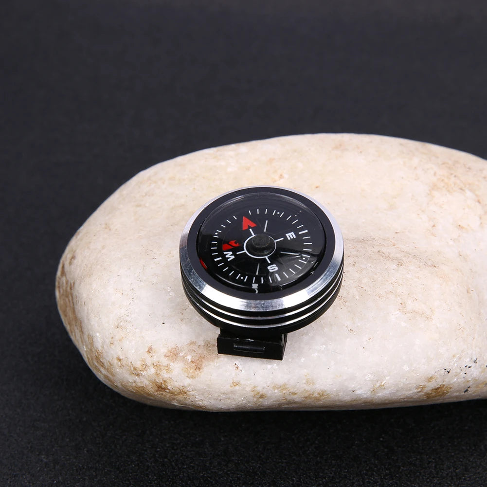 5-20PCS Mini Watch Strap Button Compass Aluminum Alloy Wristwatch Type Navigation Compass Practical Survival Tool for Climbing