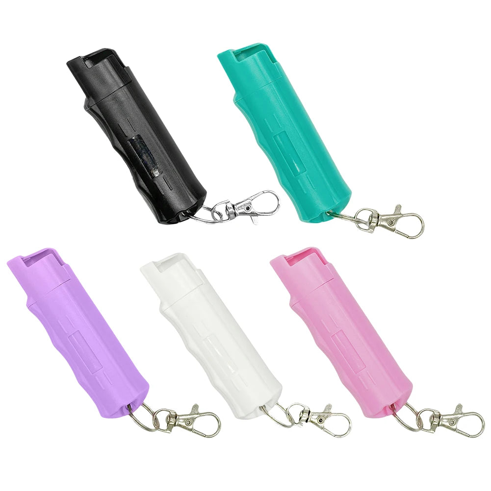 20ml Self Defense Spray Keychain Reusable Portable Defend Tool Plastic Self-Defense Outdoor Safety Keychains for Women & Men