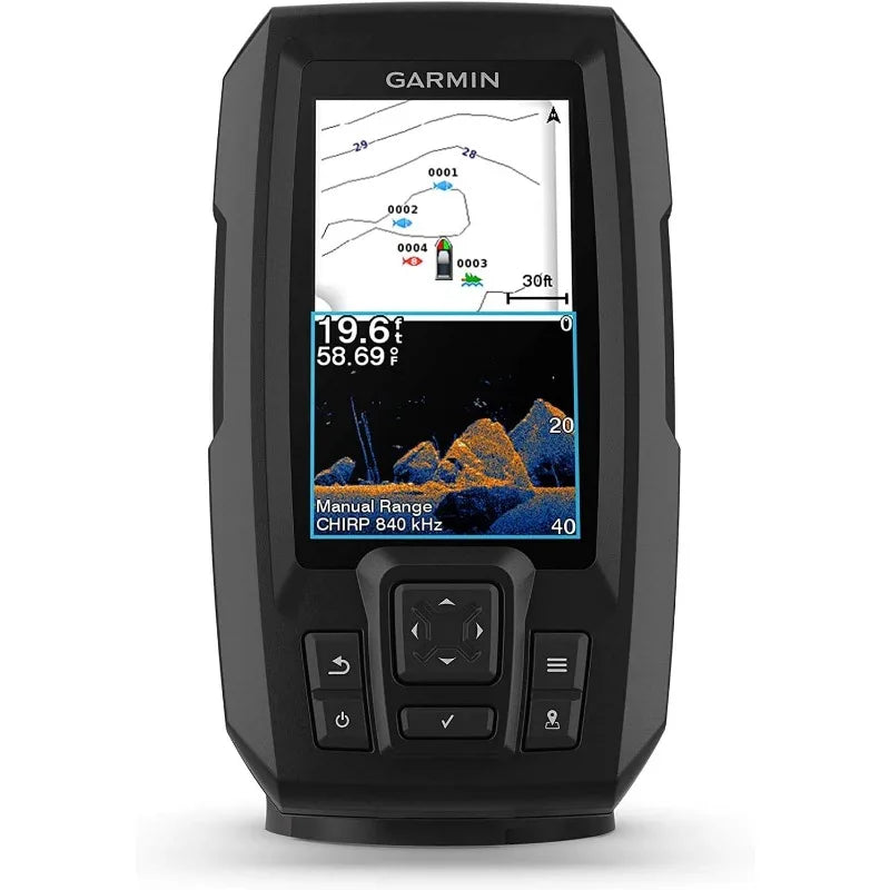 Garmin Striker Vivid 4cv Bundle with Transducer and Protective Cover, 4-inch Color Fishfinder