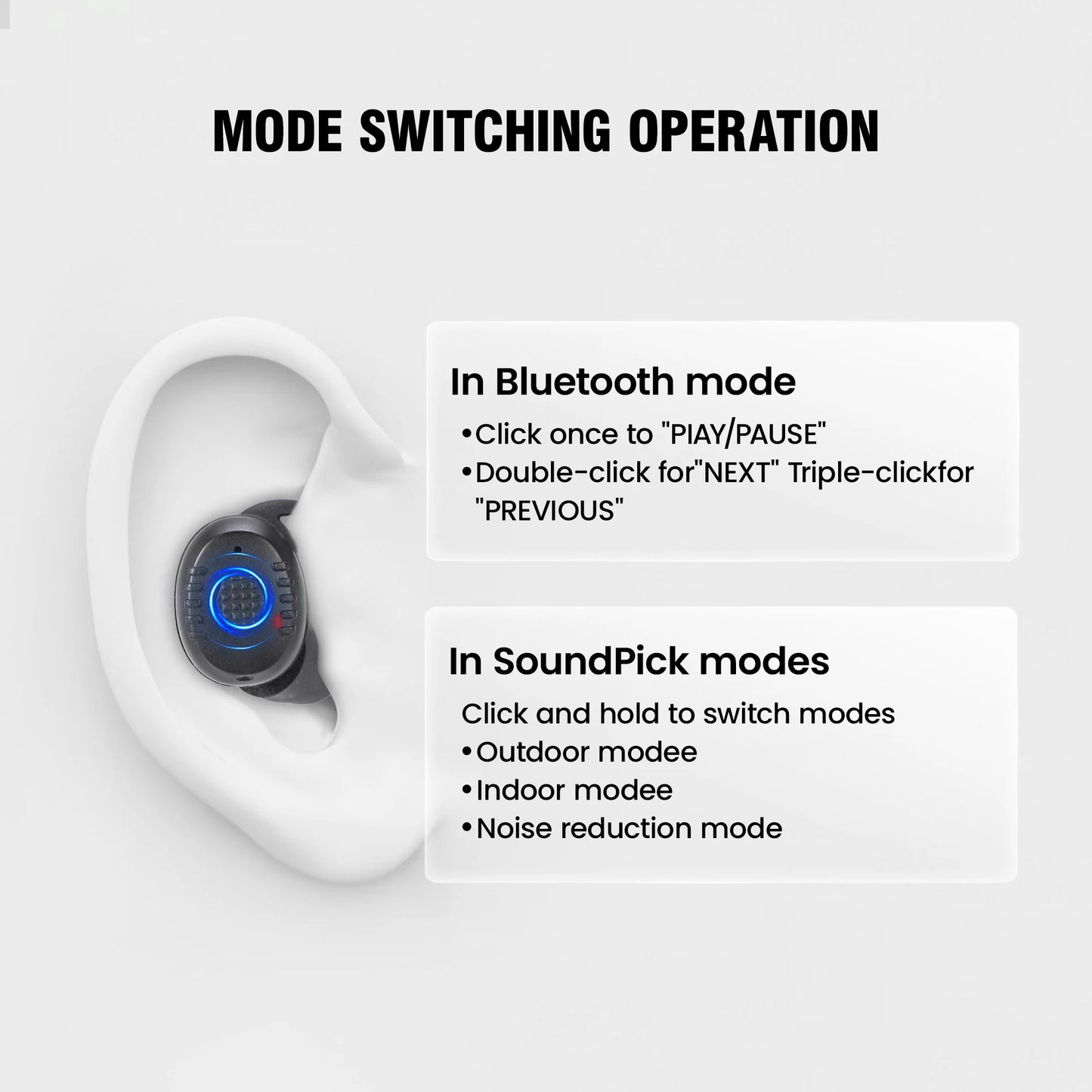 ARMNEXTShooting Earplugs ANC NRR27dBTactical Bluetooth Earbuds with Active Noise Cancelling for Hunting Military Ear Protection
