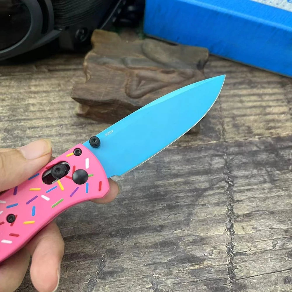 BM535 EDC Survial Hunting Flipper AXIS Lock Folding Knife G10 Handle Donut Camping Self Defense Utility Portable Rescue Knives