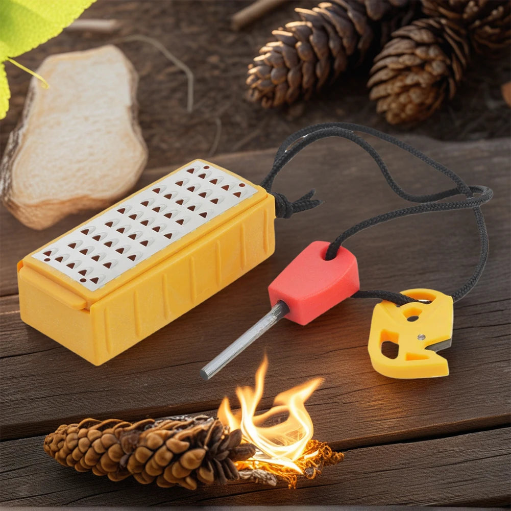 Tinder Maker with Fire Starter Tinder Making Tool Lightweight Stainless Steel Grater Outdoor Survival Tool for Camping
