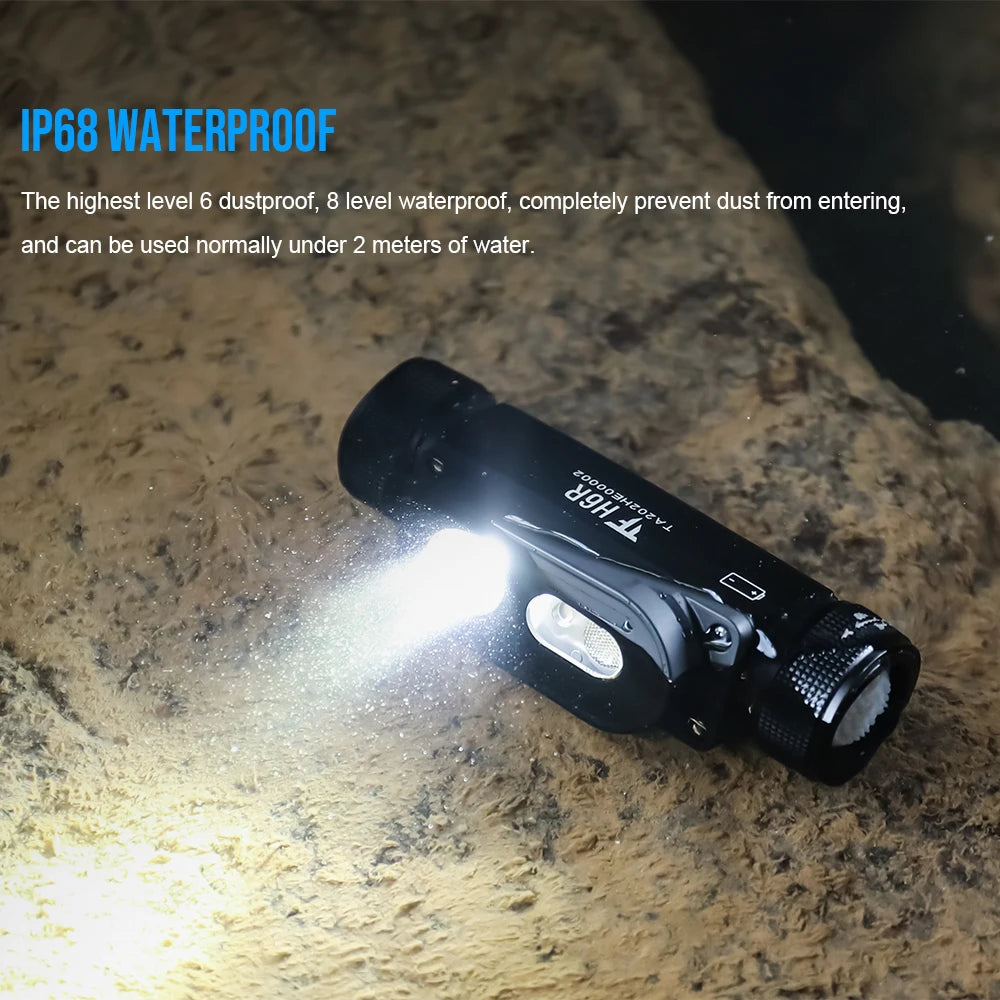 TrustFire H6R Rechargeable Headlamp1350 Lumens Rechargeable head mounted light outdoor hiking headlamp strong light super bright